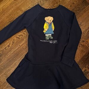 Ralph Lauren Black Dress with Yellow Bear Graphic